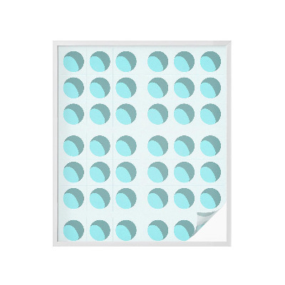 Öntapadós ablakfólia ólomüveg mintával Modern kerekek