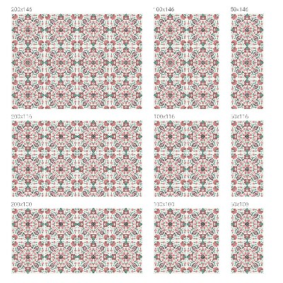Öntapadós üvegfólia vitrázs mintával Virágos harmónia