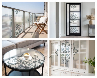 Öntapadós belátásgátló fólia Klasszikus dísz