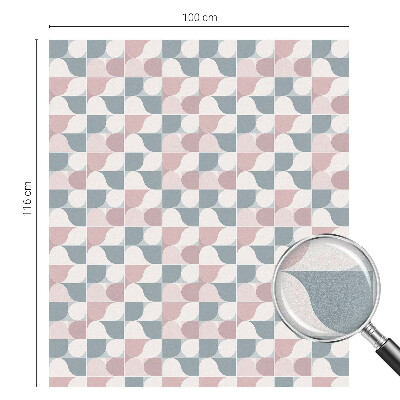 Öntapadós üvegfólia vitrázs mintával Pasztell minták