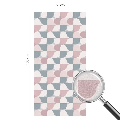 Öntapadós üvegfólia vitrázs mintával Pasztell minták