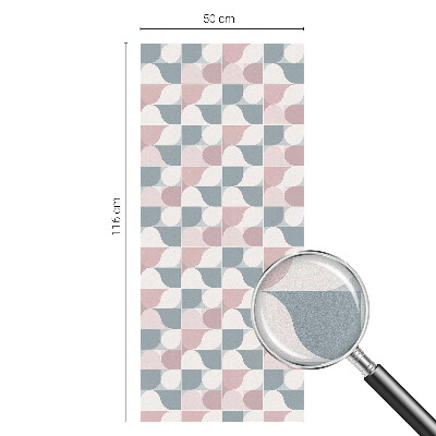 Öntapadós üvegfólia vitrázs mintával Pasztell minták