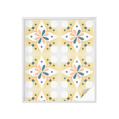 Dekoratív üvegfólia ablakra Virágszimmetria