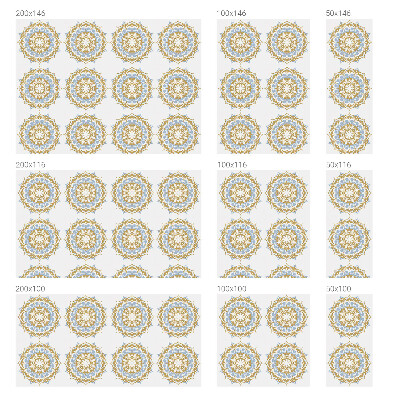 Színes mintás ablakfólia Bohém mandalák