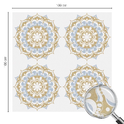 Színes mintás ablakfólia Bohém mandalák