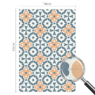 Öntapadós ablakfólia ólomüveg mintával Mozaik virágok