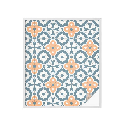 Öntapadós ablakfólia ólomüveg mintával Mozaik virágok