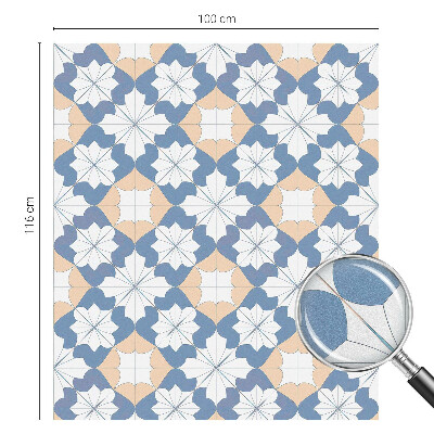 Színes mintás ablakfólia Szimmetrikus minták