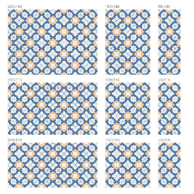 Színes mintás ablakfólia Szimmetrikus minták