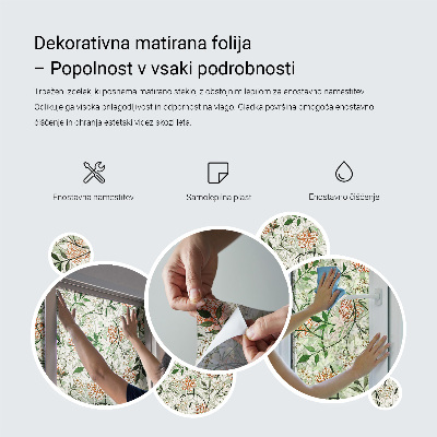 Színes mintás ablakfólia Szimmetrikus minták