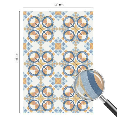 Öntapadós ablakfólia ólomüveg mintával Geometrikus minta