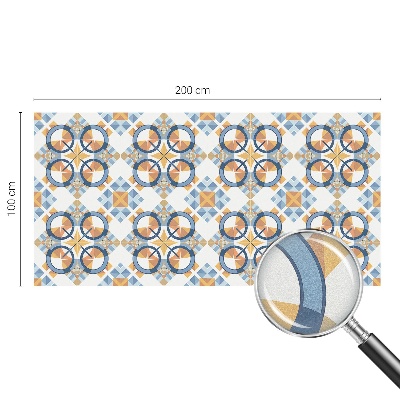 Öntapadós ablakfólia ólomüveg mintával Geometrikus minta