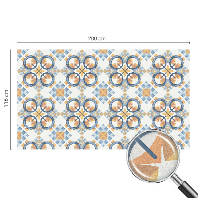 Öntapadós ablakfólia ólomüveg mintával Geometrikus minta