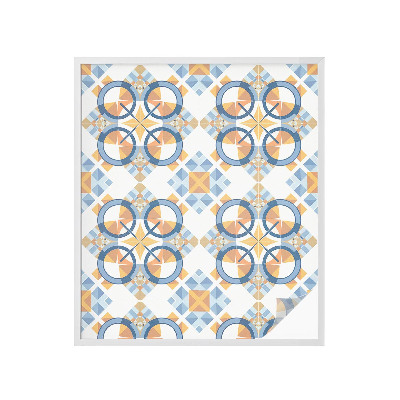 Öntapadós ablakfólia ólomüveg mintával Geometrikus minta