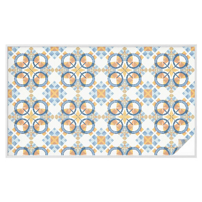 Öntapadós ablakfólia ólomüveg mintával Geometrikus minta