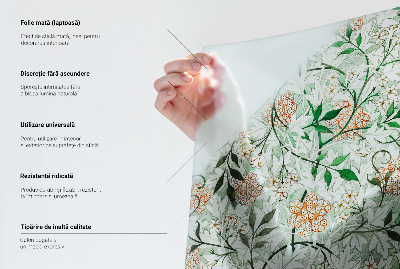 Öntapadós ablakfólia ólomüveg mintával Geometrikus minta