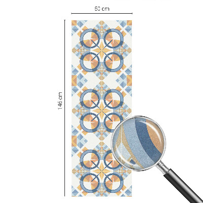 Öntapadós ablakfólia ólomüveg mintával Geometrikus minta