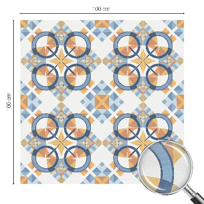 Öntapadós ablakfólia ólomüveg mintával Geometrikus minta