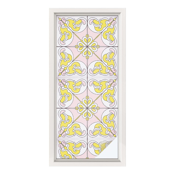 Dekoratív üvegfólia ablakra Absztrakt virágok