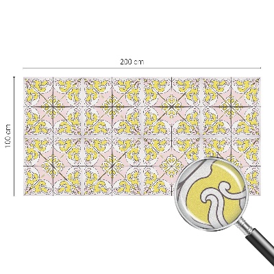 Dekoratív üvegfólia ablakra Absztrakt virágok