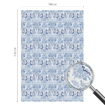 Színes mintás ablakfólia Virágos madár