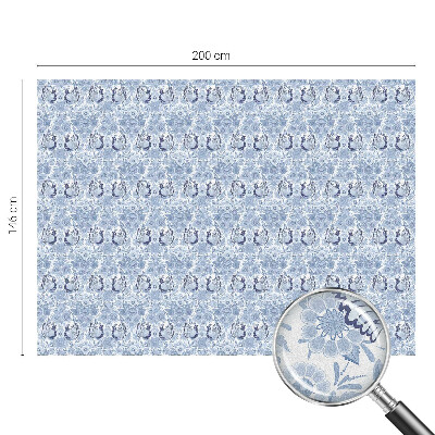 Színes mintás ablakfólia Virágos madár