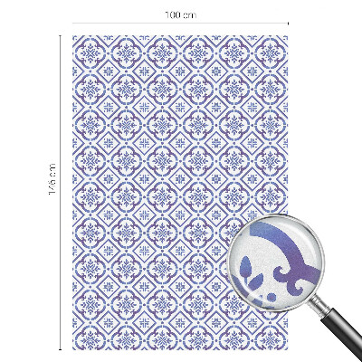 Öntapadós belátásgátló fólia Kék csempék