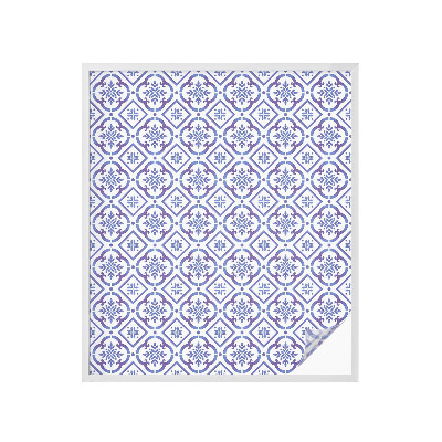 Öntapadós belátásgátló fólia Kék csempék