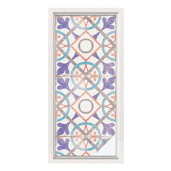 Dekoratív üvegfólia ablakra Színes mozaikok