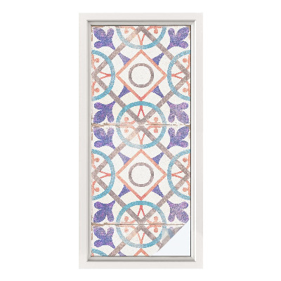 Dekoratív üvegfólia ablakra Színes mozaikok