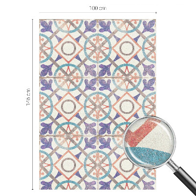 Dekoratív üvegfólia ablakra Színes mozaikok