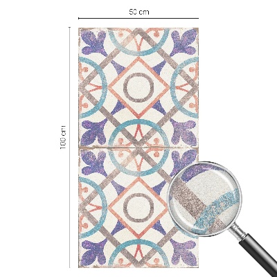 Dekoratív üvegfólia ablakra Színes mozaikok