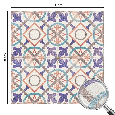 Dekoratív üvegfólia ablakra Színes mozaikok