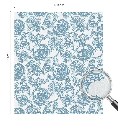 Színes mintás ablakfólia Kék díszek