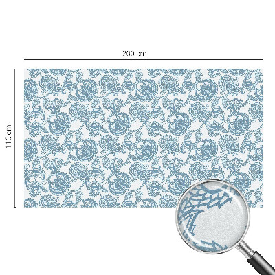 Színes mintás ablakfólia Kék díszek