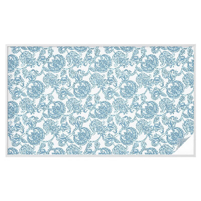 Színes mintás ablakfólia Kék díszek