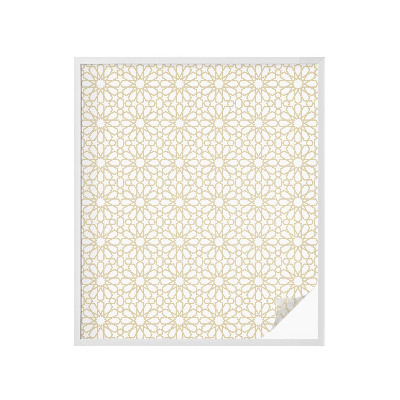 Öntapadós üvegfólia vitrázs mintával Geometriai minták