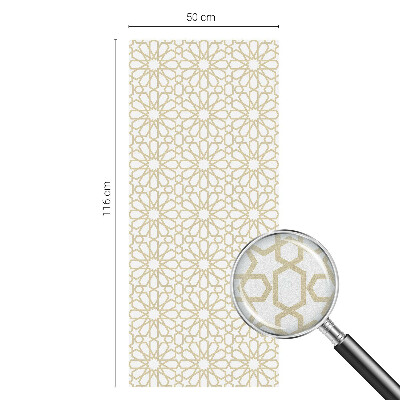 Öntapadós üvegfólia vitrázs mintával Geometriai minták