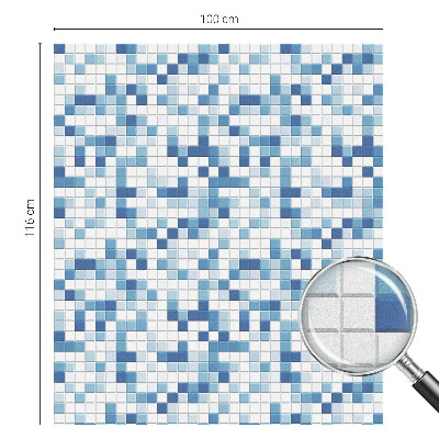 Öntapadós üvegfólia vitrázs mintával Csempejáték