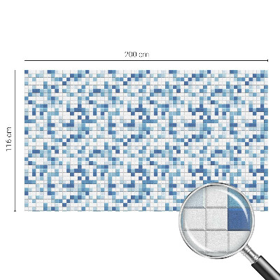 Öntapadós üvegfólia vitrázs mintával Csempejáték