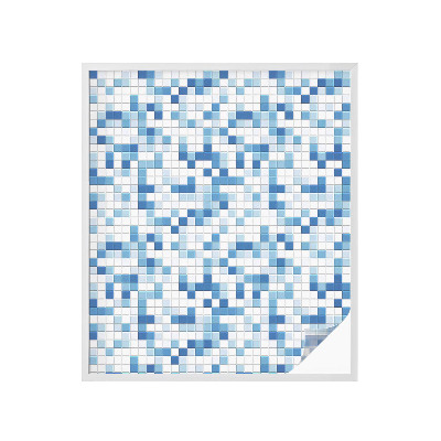 Öntapadós üvegfólia vitrázs mintával Csempejáték