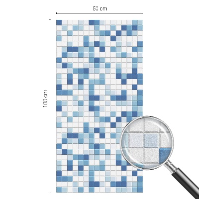 Öntapadós üvegfólia vitrázs mintával Csempejáték