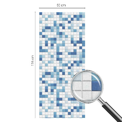 Öntapadós üvegfólia vitrázs mintával Csempejáték