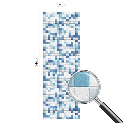 Öntapadós üvegfólia vitrázs mintával Csempejáték