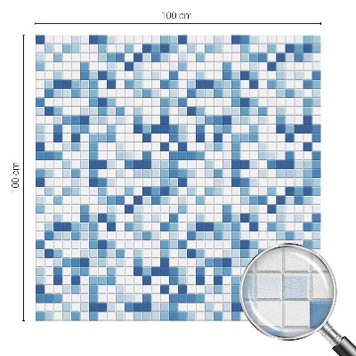 Öntapadós üvegfólia vitrázs mintával Csempejáték