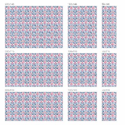 Öntapadós ablakfólia ólomüveg mintával Virágszimmetria