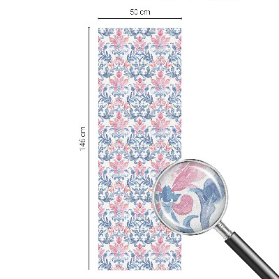 Öntapadós ablakfólia ólomüveg mintával Virágszimmetria