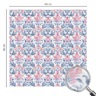 Öntapadós ablakfólia ólomüveg mintával Virágszimmetria