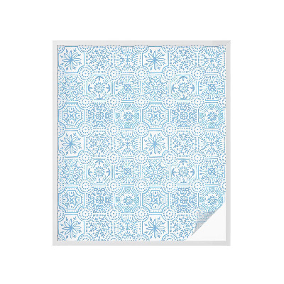 Öntapadós belátásgátló fólia Kék csempék