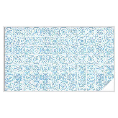 Öntapadós belátásgátló fólia Kék csempék